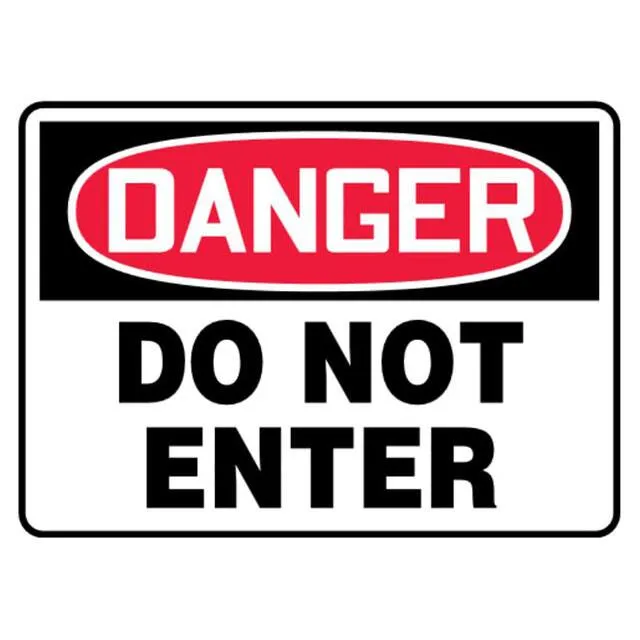 PRS0710D7013 (SIGN 10X7" RED/BLACK/WHITE")