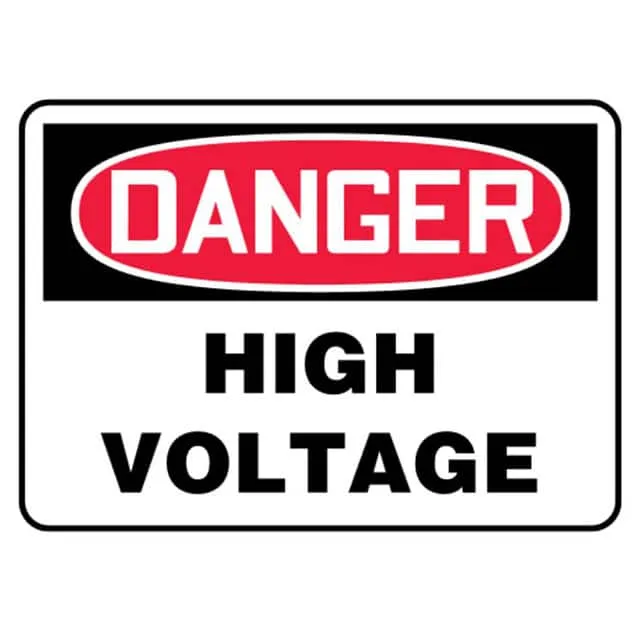 PRS0710D7133 (SIGN ELECTRL WARN 10X7" RD/BK/W")