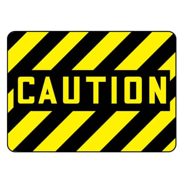 PRS1014C7306 (SIGN 14X10" BLACK/YELLOW")
