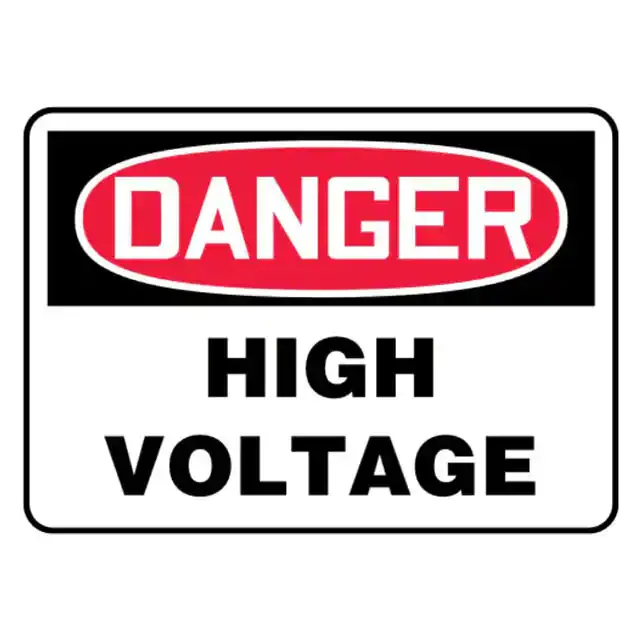 PRS1014D7133 (SIGN ELECTRL WARN 14X10" R/BK/W")