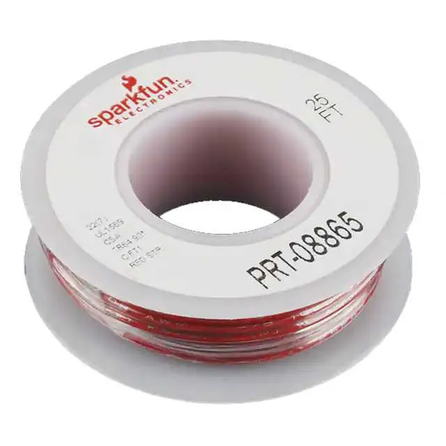 PRT-08865 (HOOK-UP STRND 22 AWG RED 25')