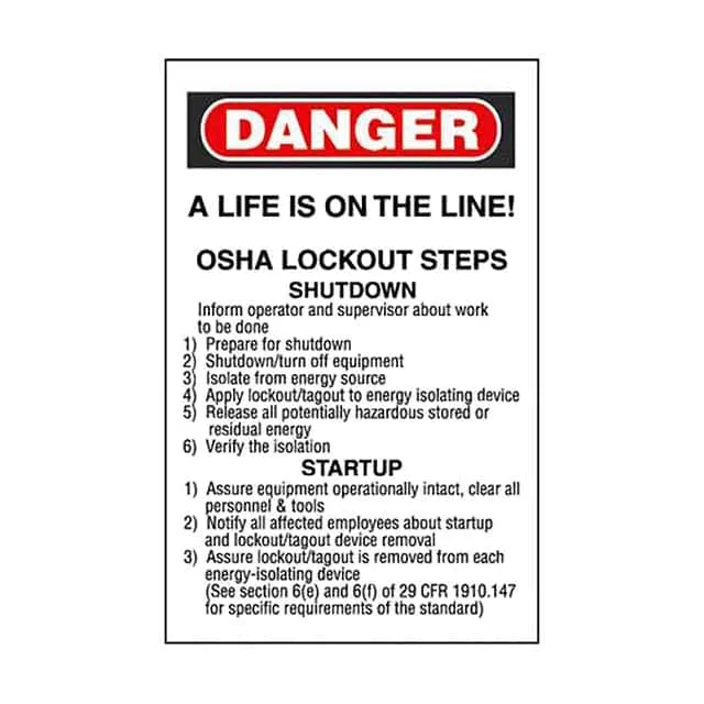 PSL-STEPS (LOCKOUT/TAGOUT STEPS/CAL WALLET)