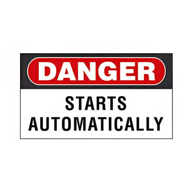 PVS0204D100Y (SIGN ELECTRL WARN 4.5X2.25"")