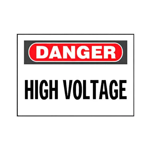 PVS0204D72Y (SIGN ELECTRL WARN 4.5X2.25" 2PC")