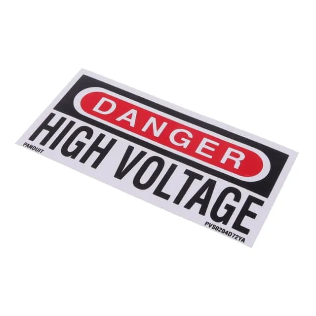 PVS0204D72YA (VINYL ADHESIVE SIGN, 2.25X4.50"")