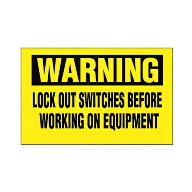 PVS0204W172Y (SIGN ELECTRL WARN 4.5X2.25"")