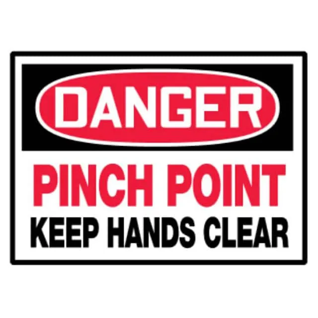 PVS0305D3134 (LABEL 5X3.5" RED/BLACK/WHT 5/PK")