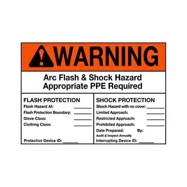 PVS0305W2101Y (SIGN ELECTRL WARN 5X3.5"")