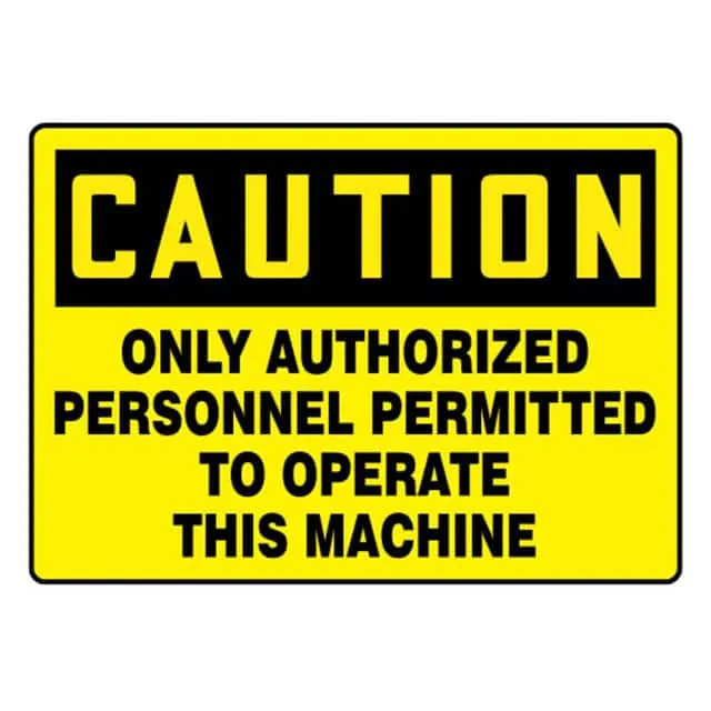 PVS0710C7178 (SIGN 10X7" BLACK/YELLOW")