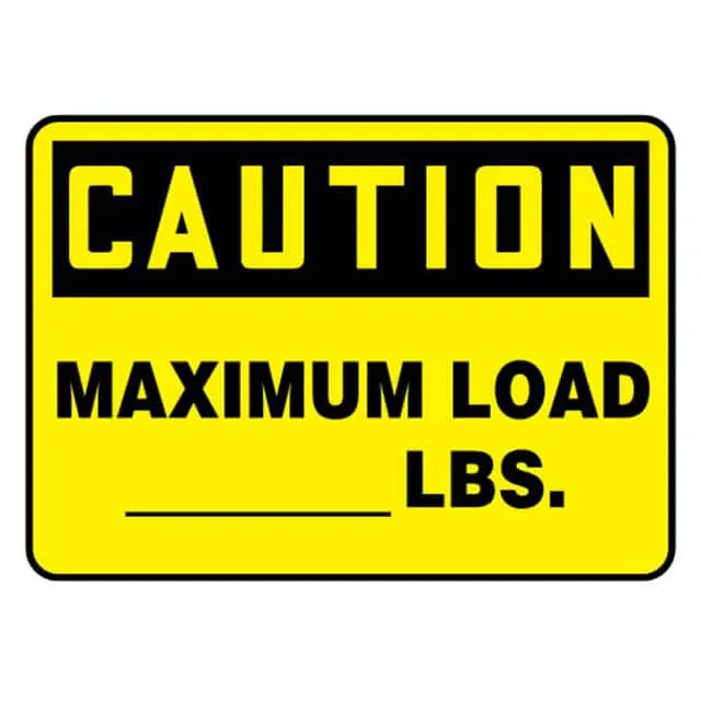 PVS0710C7310 (SIGN 10X7" BLACK/YELLOW")