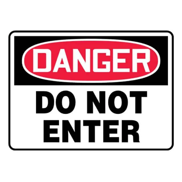 PVS0710D7013 (SIGN ELECTRL WARN 10X7" RD/BK/W")