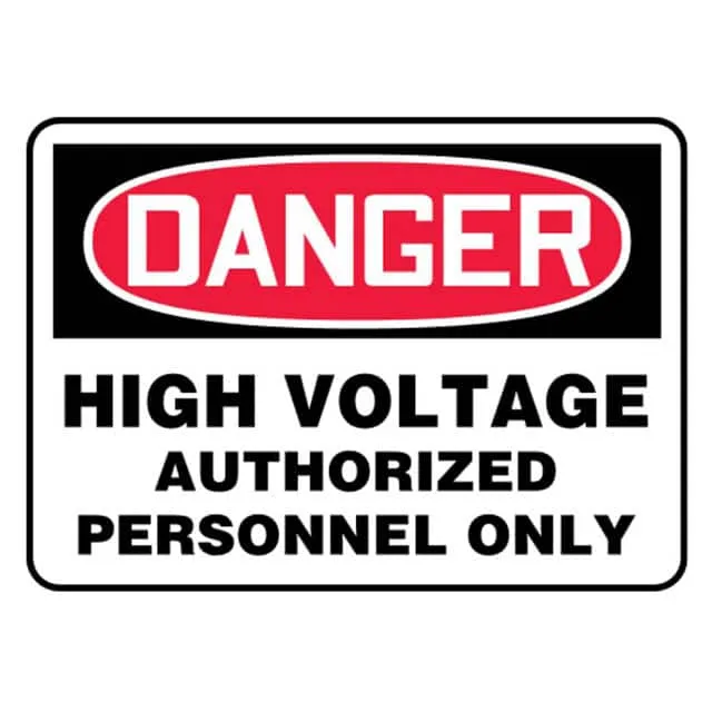 PVS0710D7135 (SIGN ELECTRL WARN 10X7" RD/BK/W")