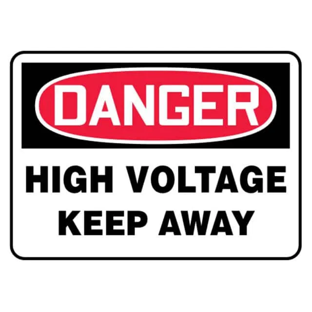 PVS0710D7136 (SIGN ELECTRL WARN 10X7" RD/BK/W")