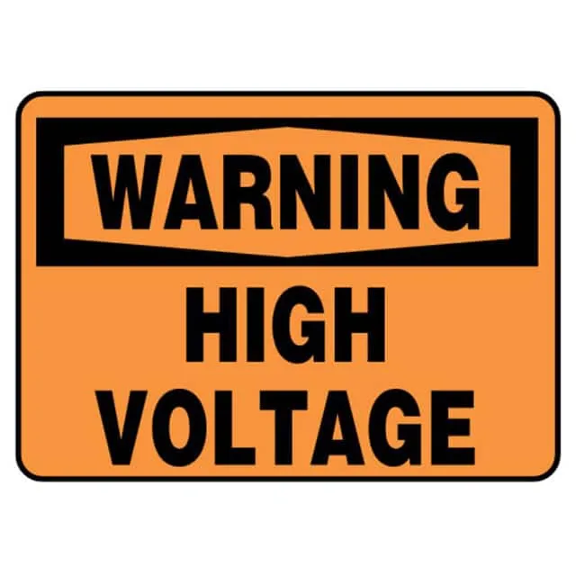 PVS0710W7139 (SIGN 10X7" BLACK/ORANGE")