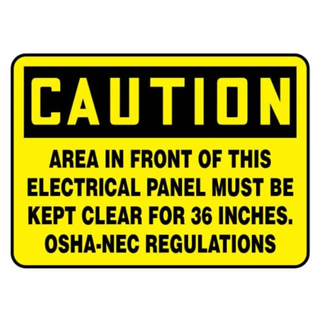 PVS1014C7140 (SIGN 14X10" BLACK/YELLOW")