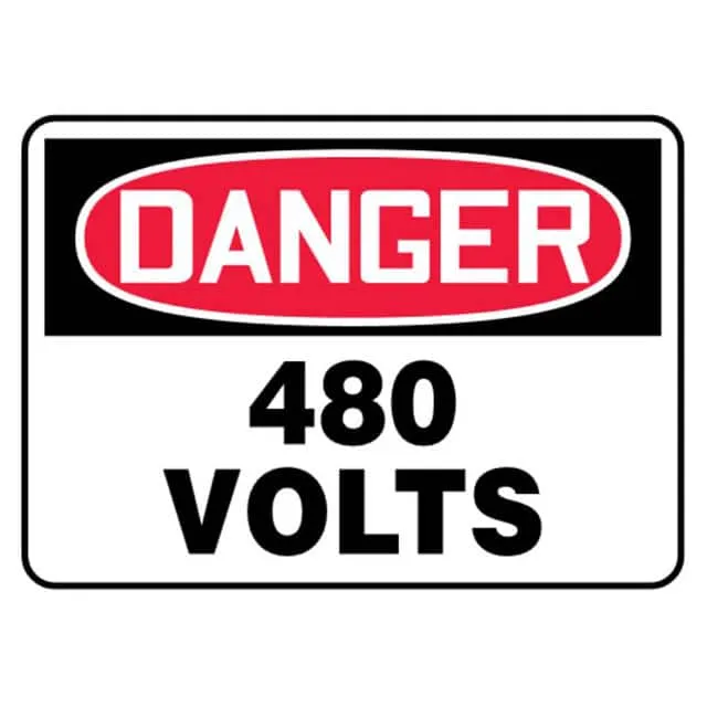 PVS1014D7130 (SIGN ELECTRL WARN 14X10" R/BK/W")