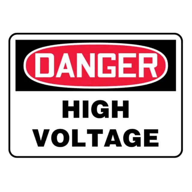 PVS1014D7133 (SIGN ELECTRL WARN 14X10" R/BK/W")