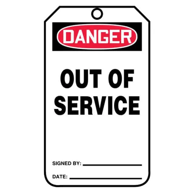 PVT-1025-Q (SFTYTAG,DGR OUT OF SERVICE, BK B)
