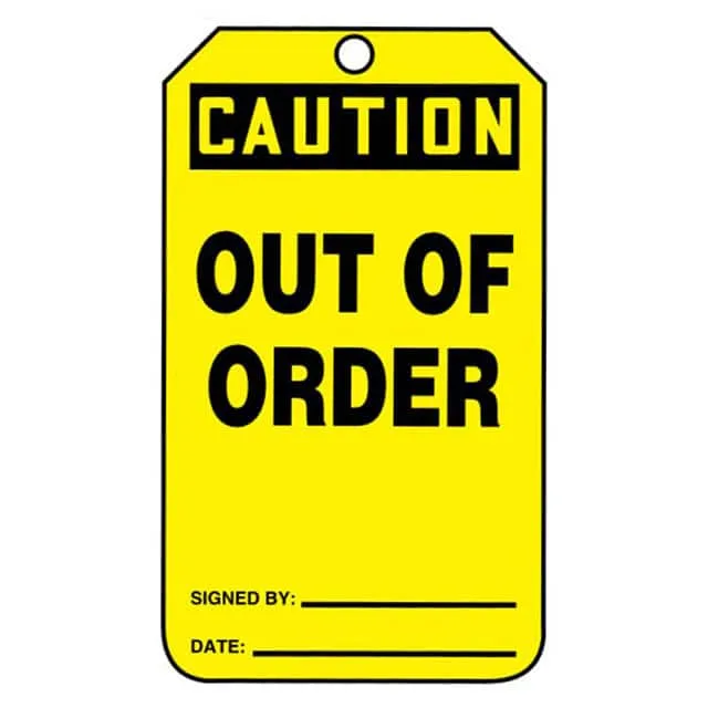 PVT-1035 (SFTYTAG,CTN OUT OF ORDER, BK A)