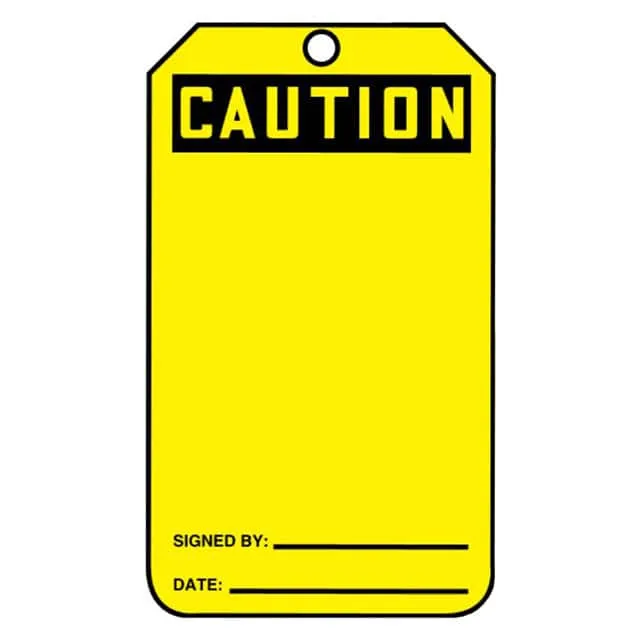 PVT-1043 (TAG 5.75X3.25" BLACK/YELLOW")
