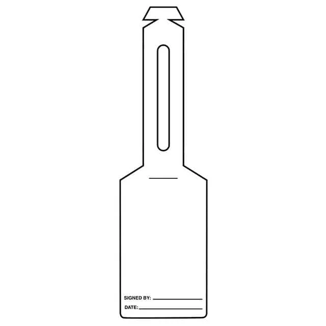 PVT-1075-Q (TAG 13.75X 5.25" WHITE")