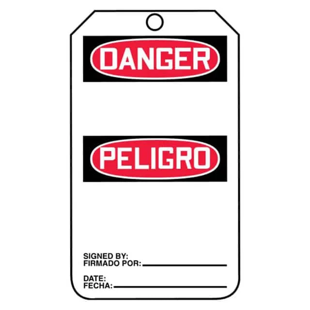 PVT-1127-Q (TAG 5.75X2.87" RED/BLACK/WHITE")