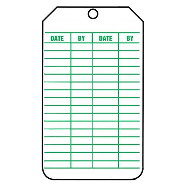 PVT-1138 (TAG 5.75X3.25" GREEN/WHITE")