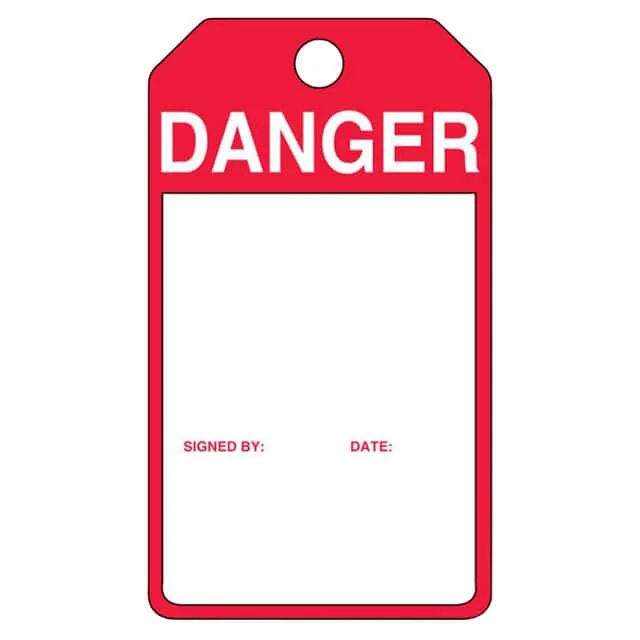 PVT-1162-Q (SFTYTAG,DANGER (BLANK), THK PLS)