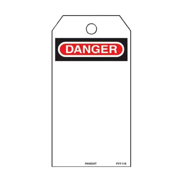 PVT-118-Q (TAG ID RATINGS 5.75X3" BK/RD/WT")