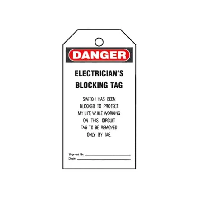 PVT-30 (TAG ELECTRL WARN 5.75X3" BLK/RD")