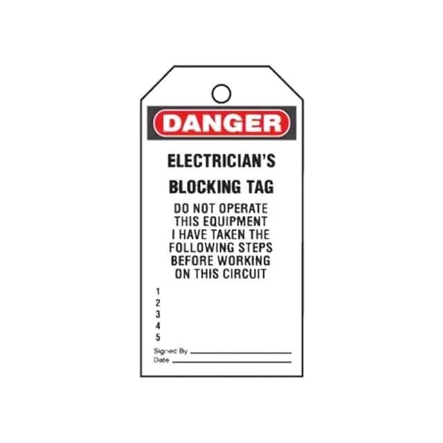 PVT-30-Q (TAG ELECTRL WARN 5.75X3" BLK/RD")