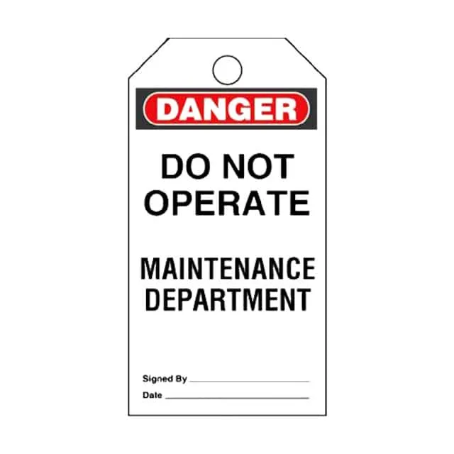 PVT-44 (TAG ELECTRL WARN 5.75X3" BLK/RD")