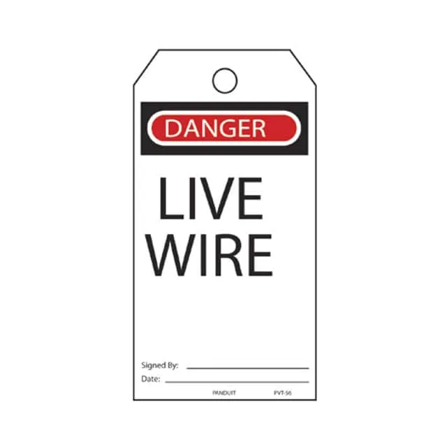 PVT-56-Q (TAG ELECTRL WARN 5.75X3" BLK/RD")