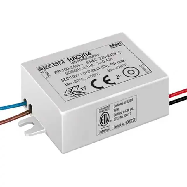 RACV04-24 (LED DRIVER CV AC/DC 24V 170MA)