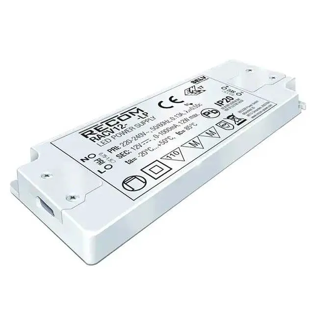RACV12-24-LP (LED DRIVER CV AC/DC 24V 500MA)
