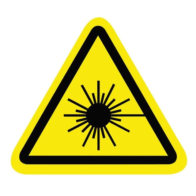 SAFLBL-2.25TRI-0100-500/PK (SAFETY LABEL - LASER HAZARD - 2.)