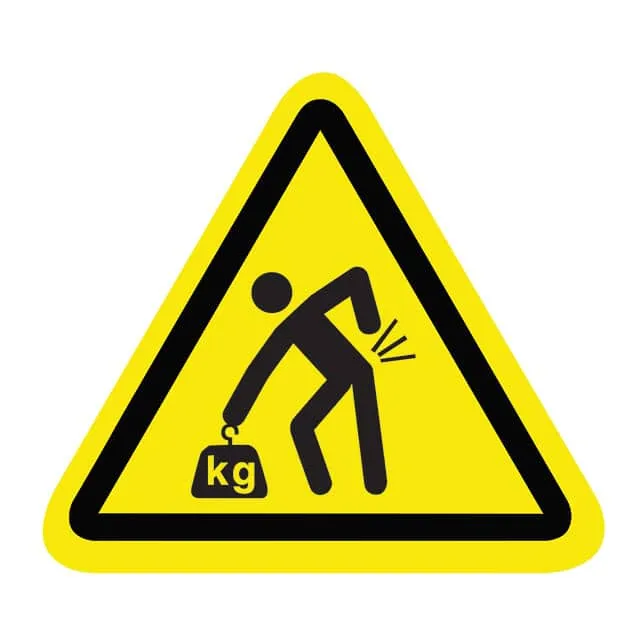SAFLBL-2.25TRI-0101-25/PK (SAFETY LABEL - LIFTING HAZARD, H)