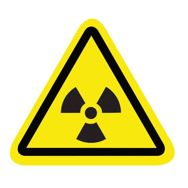 SAFLBL-2.25TRI-0106-500/PK (SAFETY LABEL - RADIOACTIVE MATER)