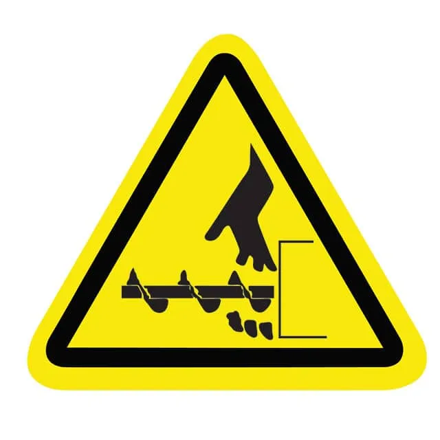 SAFLBL-2.25TRI-0112-25/PK (SAFETY LABEL - HAND ENTANGLEMENT)