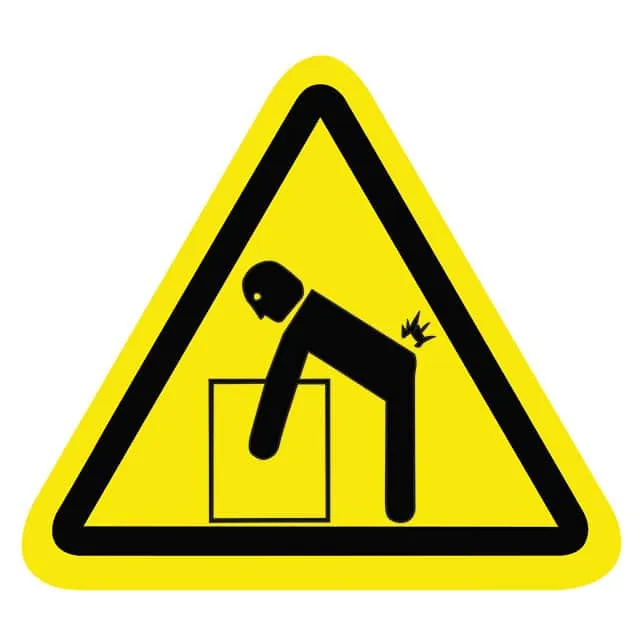 SAFLBL-2.25TRI-0115-500/PK (SAFETY LABEL - LIFT HAZARD - 2.2)