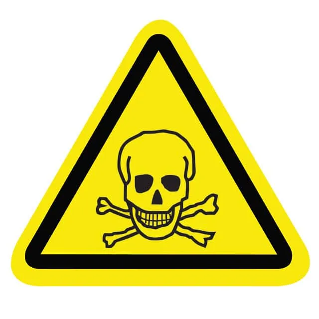 SAFLBL-2.25TRI-089-500/PK (SAFETY LABEL - TOXIC MATERIAL, P)