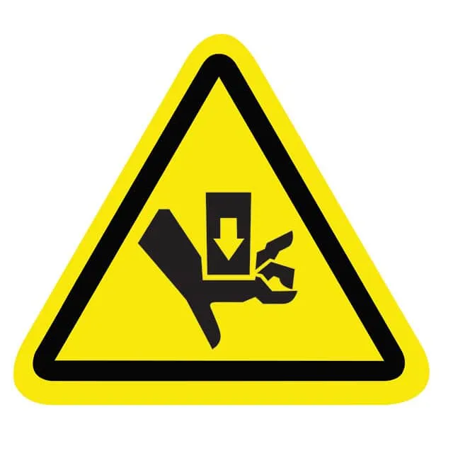 SAFLBL-2.25TRI-094-500/PK (SAFETY LABEL - CRUSH HAZARD - 2.)