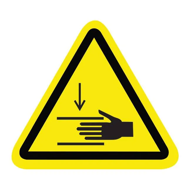 SAFLBL-2.25TRI-096-25/PK (SAFETY LABEL - CRUSH HAZARD - 2.)