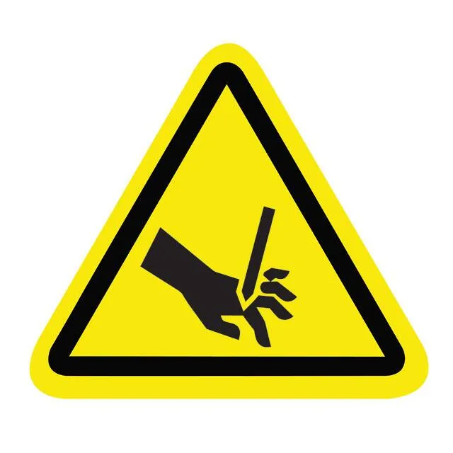 SAFLBL-2.25TRI-099-500/PK (SAFETY LABEL - CUT/SERVER HAZARD)