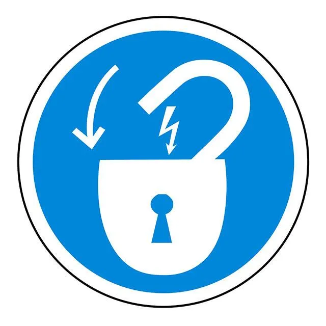 SAFLBL-2DIA-067-500/PK (SAFETY LABEL - LOCKOUT - 2 DIAM")