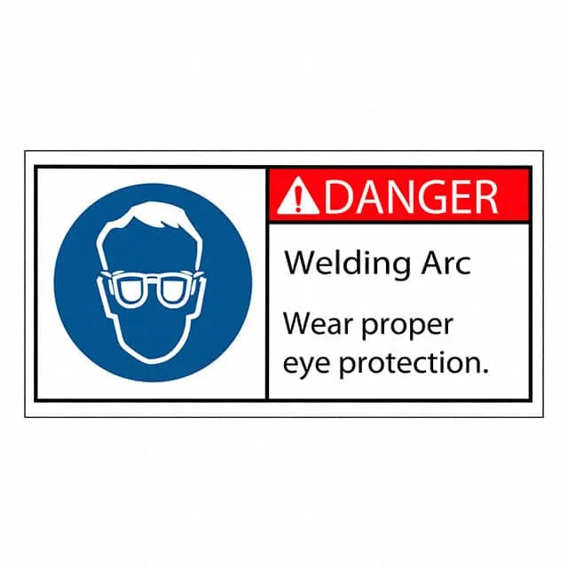 SAFLBL-2X4-003-500/PK (SAFETY LABEL - DANGER - WELDING)