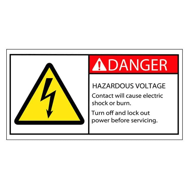 SAFLBL-2X4-004-25/PK (SAFETY LABEL - DANGER - HAZARDOU)