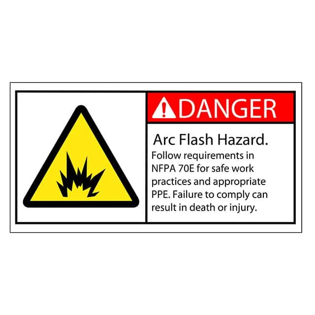 SAFLBL-2X4-019-500/PK (SAFETY LABEL - DANGER - ARC FLAS)