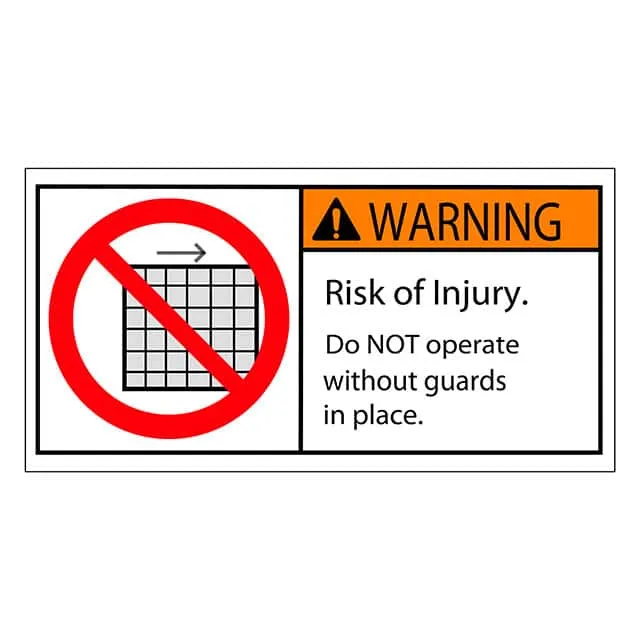 SAFLBL-2X4-024-500/PK (SAFETY LABEL - WARNING - DO NOT)