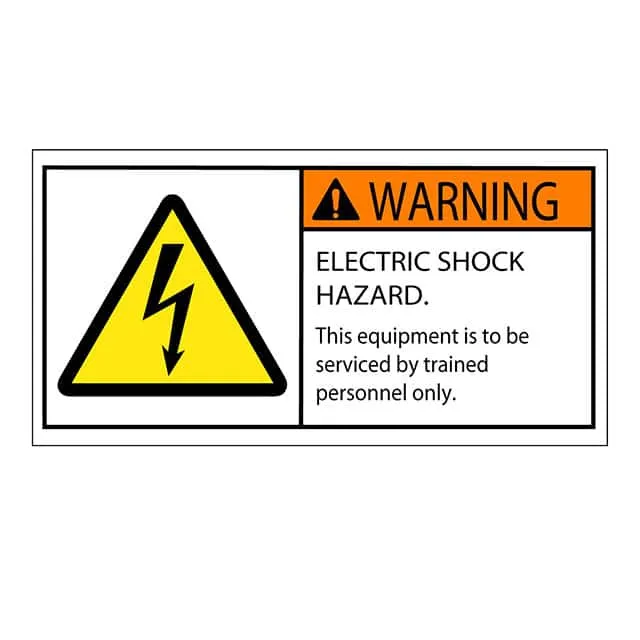 SAFLBL-2X4-031-25/PK (SAFETY LABEL - WARNING - ELECTRI)